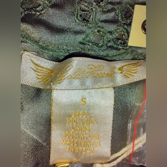 SEAGRASS SILK BEADED HANDMADE DRESS NWT - Picture 7 of 15